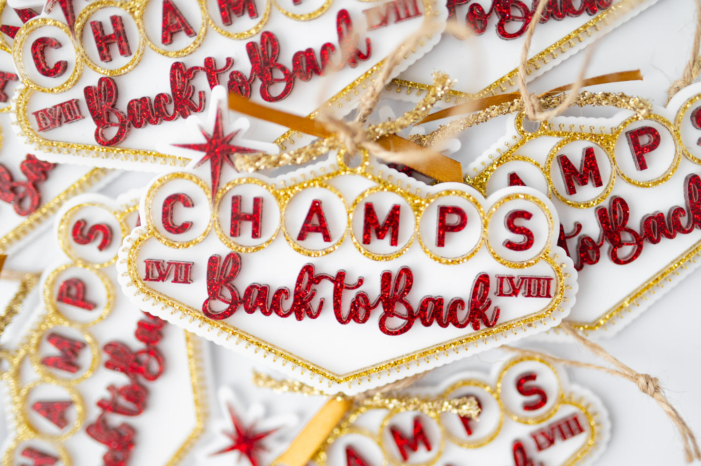 2024 Chiefs Champion Ornaments